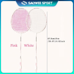 Carbon Fiber Badminton Racket & Bag Set, 9.98-14.51KG, Offensive Player Gift