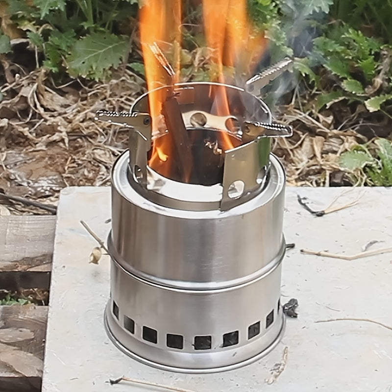 Portable Folding Wood Stove for Camping Stainless Steel Burner