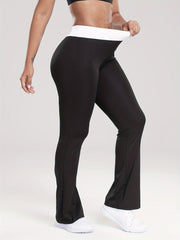 Waist Casual Sports Slim Fit Flare Leg Pants Slim Bell bottom Leggings
