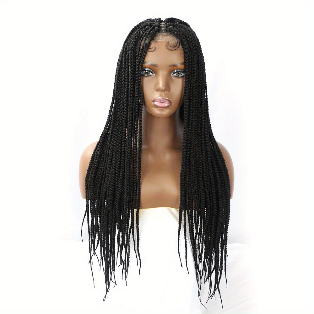 86 36 Cm Lace Knotless Box Braided Wigs For Women