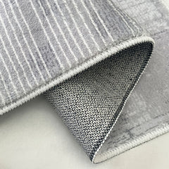 Cashmere Fabric Symmetrical Line Rug 47.2x62.99in