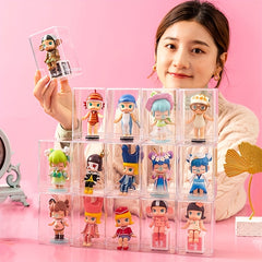Small Model Storage Box Dust Proof Case Transparent Showcase Organizer