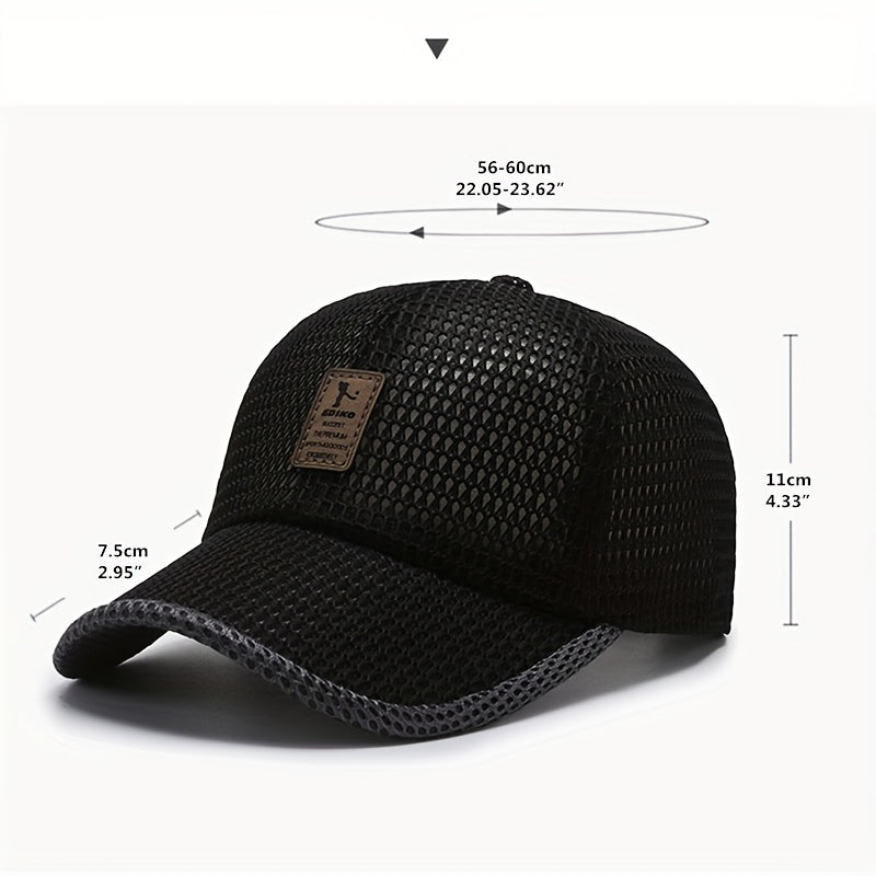 Summer Mesh Breathable Baseball Cap Trucker Hat Outdoor Sports Sun Hats