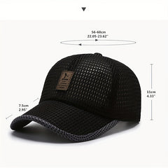 Summer Mesh Breathable Baseball Cap Trucker Hat Outdoor Sports Sun Hats