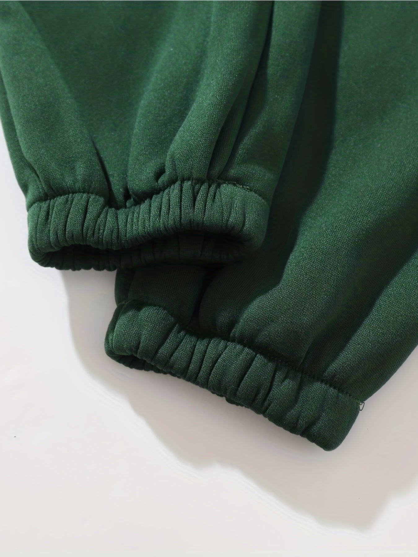 Hoodie & Joggers Set Solid Long Sleeve Drawstring