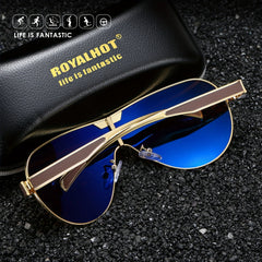 RoyalHot Polarized Rimless Sunglasses Driving Sun Glasses