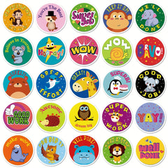 50pcs Cartoon Growth Reward Stickers Decor Fun Holiday & Birthday