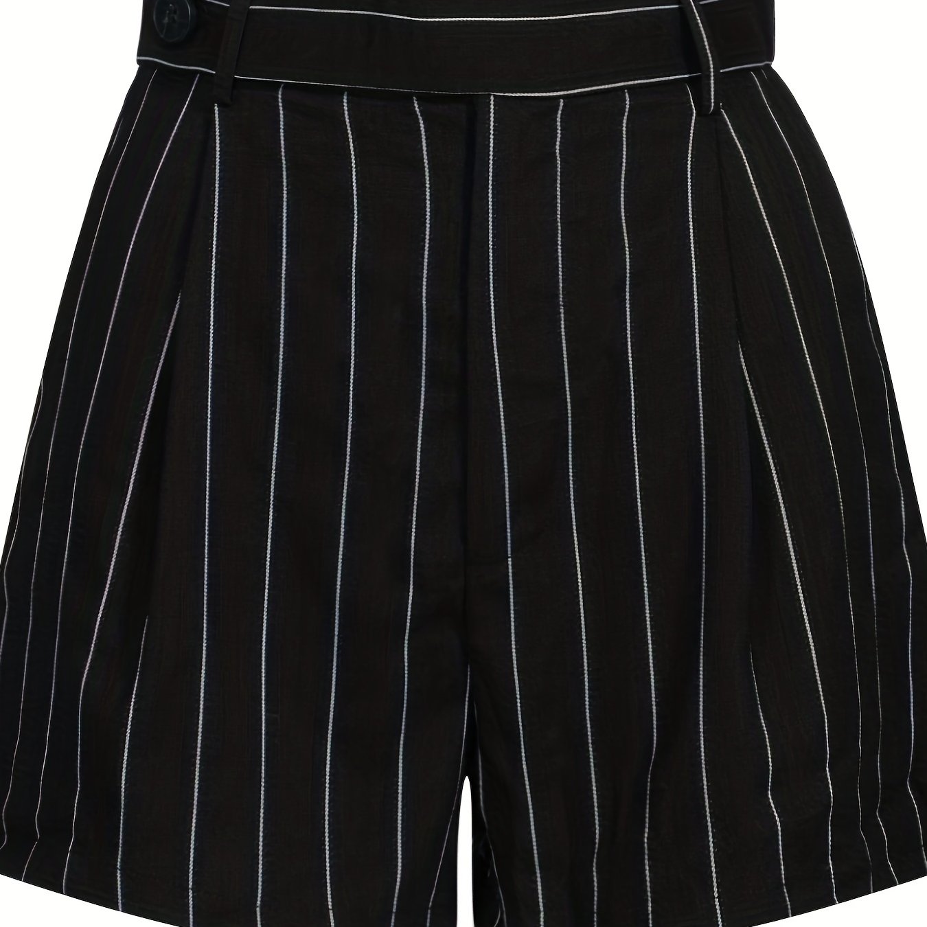 Striped Print High Waist Summer Shorts Women's Clothing