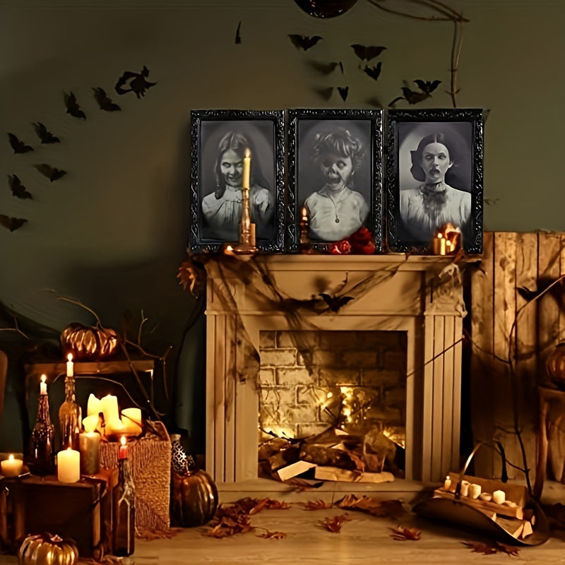 3D Face Changing Photo Frame Human Figure Horror Decoration
