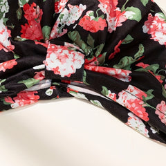 Flower Print Turban Cap Head Wrap Elastic Hijab Women Bandana Beanies