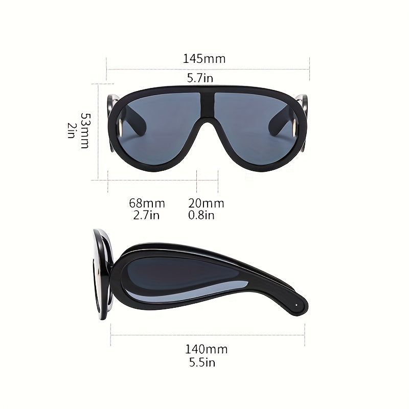 Men's Large Frame Sunglasses UV Protection with Glasses Box