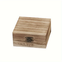 Vintage Wooden Jewelry Storage Box with Lock for Necklaces Earrings