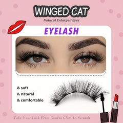 17mm Winged Cat Eye Faux Mink Lashes