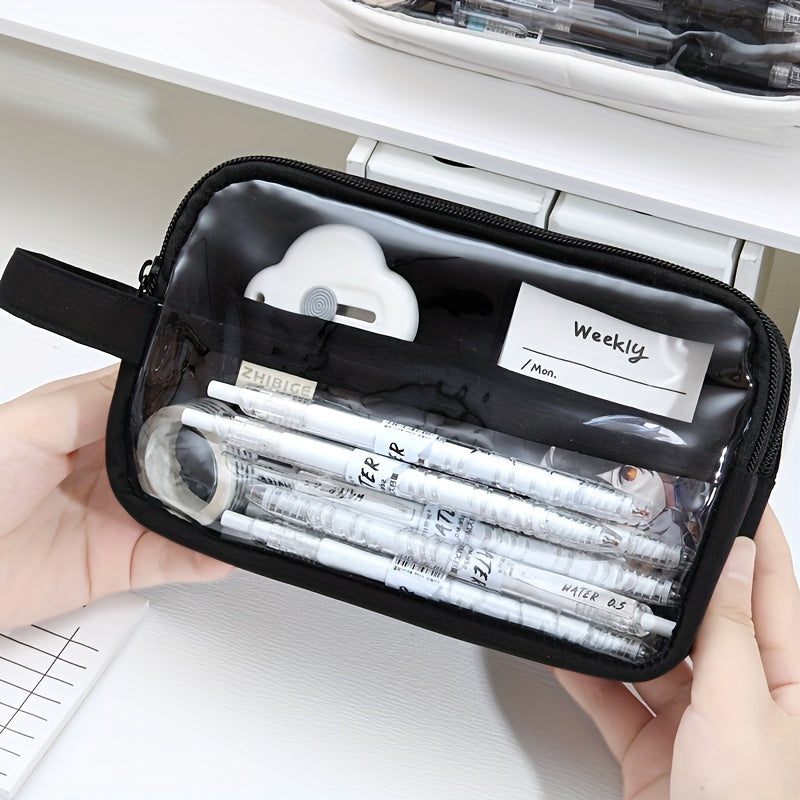 Large Capacity Pencil Case Handheld Pencil Case Stationery Case
