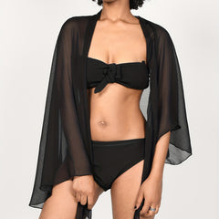 Milkfeel Sarong Wrap Women Beach Cover Up Chiffon Crinkled Bikini Coverup
