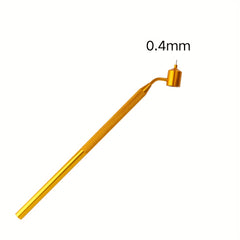 Golden Line Detailing Paintbrush Set 1 Piece Dowel Handle Aluminum Crafted