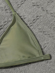 4pcs Coconut Tree Swimsuit Set for Girls - Comfy Bathing Suit