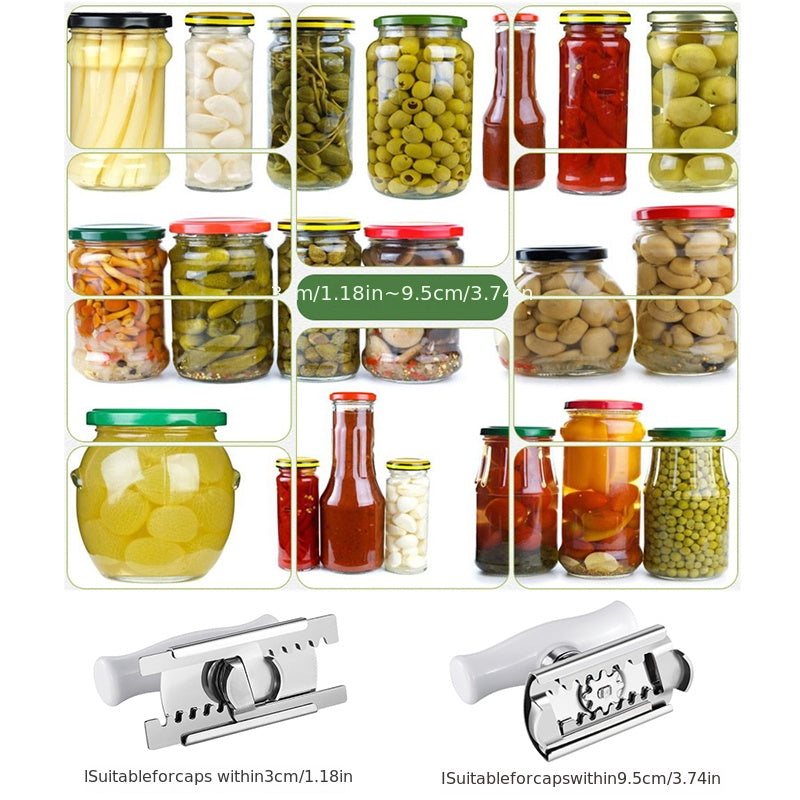 Adjustable Can Opener Stainless Steel Lid Can Opener Bottle Opener