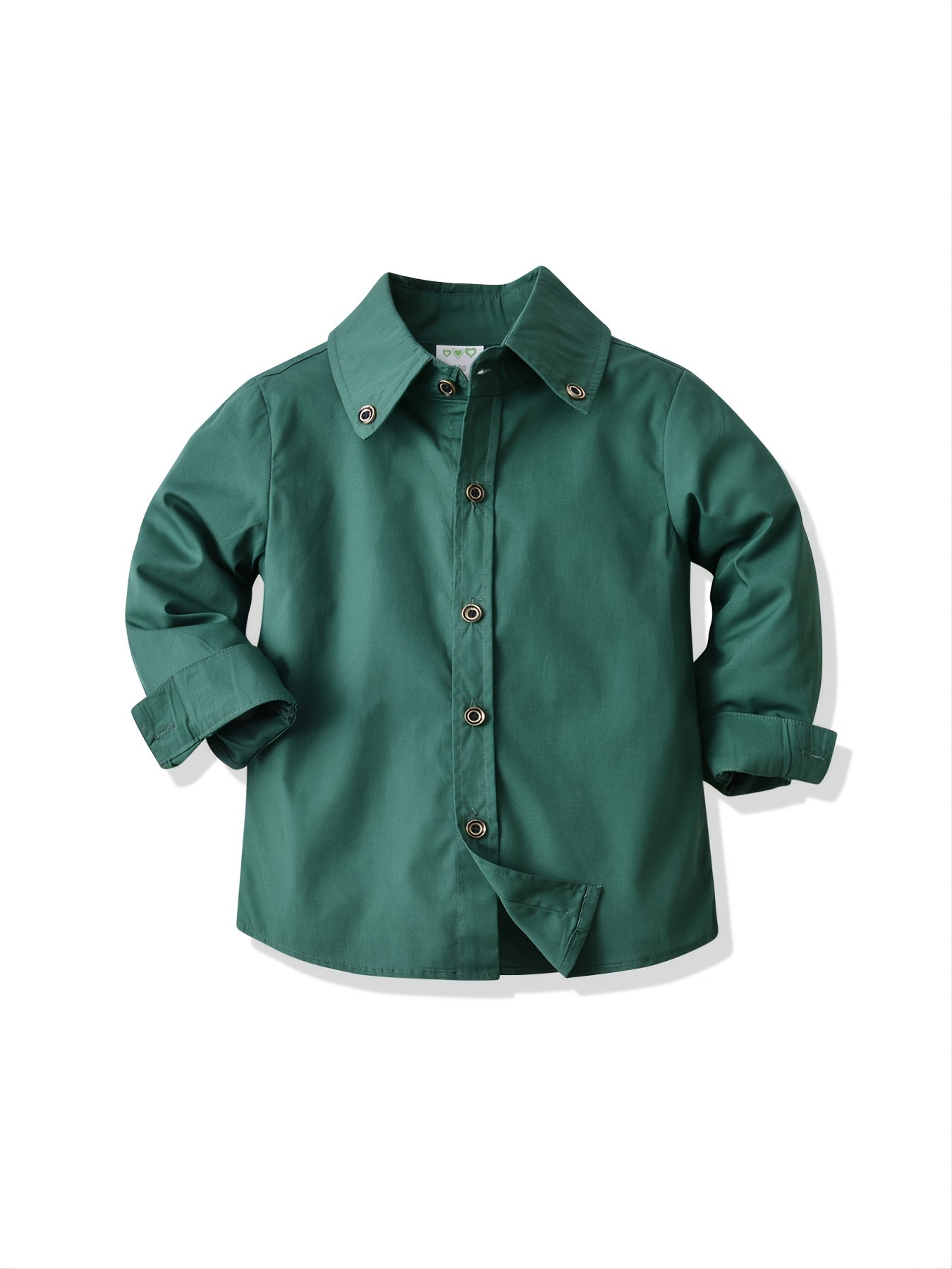Boys' Solid Long Sleeve Shirt