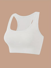 Ribbed Sports Bra Racerback Yoga Fitness Lingerie