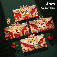 Dragon Year Spring Cartoon Stamping Bag Red Envelope Pendant