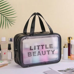 Letter Detail Cosmetic Bag Cosmetic Organizer Travel Toiletry Makeup Bag