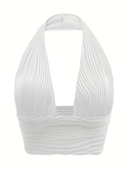 Sexy Plunging Halter Cami Top Women's Lingerie
