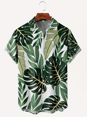 Men's Coconut Print Short Sleeve Hawaiian Shirt