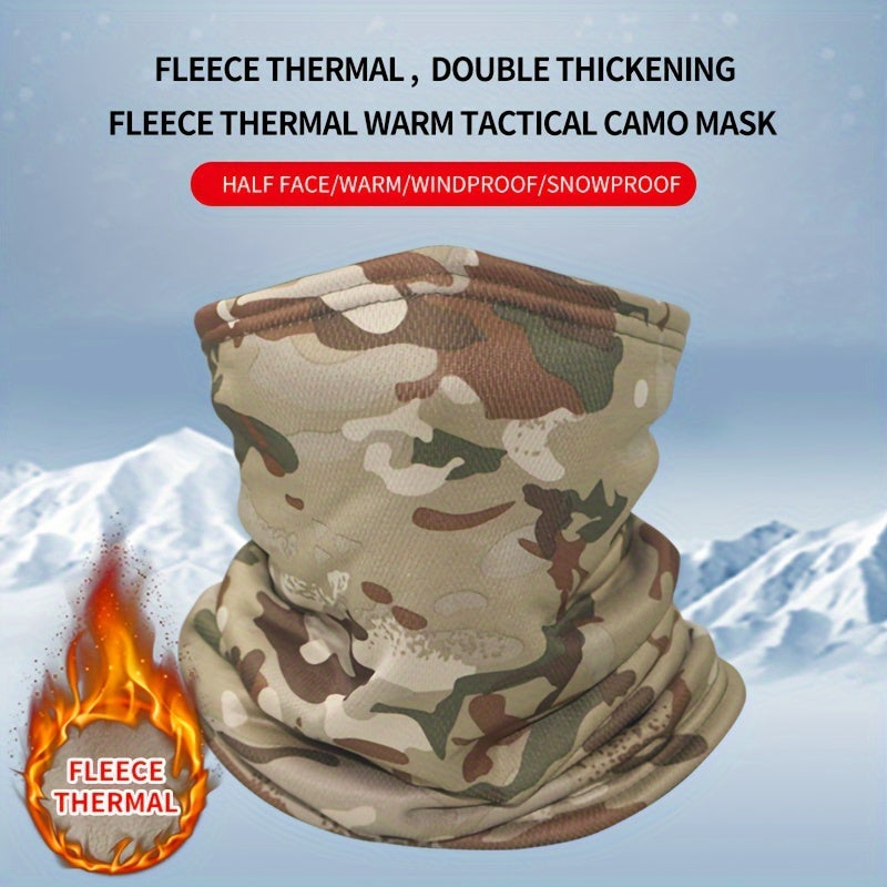 Winter Split Warm Headgear Camo Balaklava Hat
