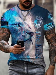 Lion King 3D Men's Long Sleeve T-Shirt Autumn Tee