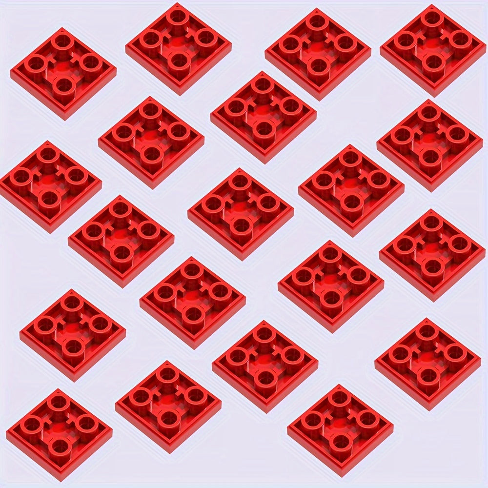 20pcs ABS Building Blocks Set 2x2 Inch Plates Low Walls