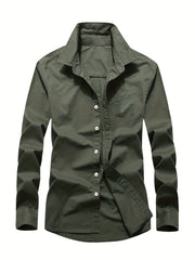 Men's Casual Long Sleeve Button Up Shirt