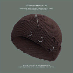 Winter Warm Knitted Woolen Hat Men Women Melon Skin Hat