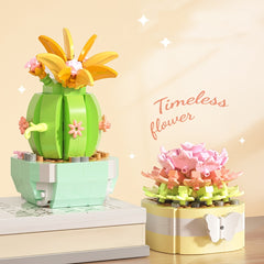 DIY Building Blocks Flower Desktop Decoration Car Decoration