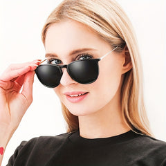 Cat Eye Sunglasses Mod Mirror Lens UV400