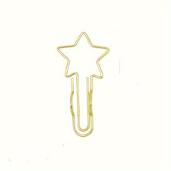 5pcs Metal Pen Clip Multifunctional Paper Clip Stationery Tool