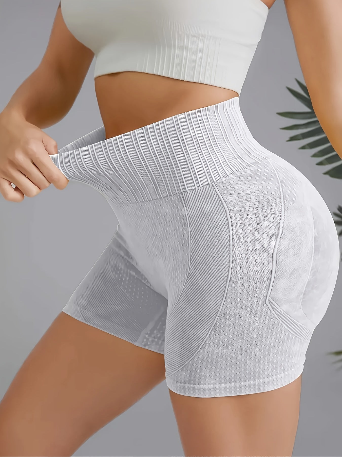 High Stretch Yoga Shorts Solid Running Workout Sports Shorts Women's Activewear