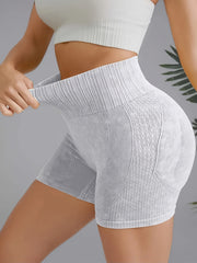 High Stretch Yoga Shorts Solid Running Workout Sports Shorts Women's Activewear