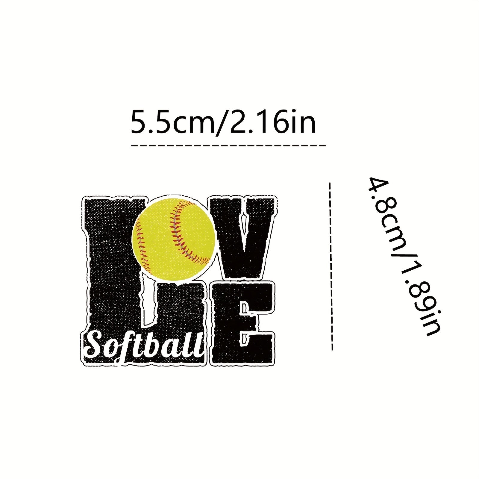 Softball Stickers Vinyl Waterproof Decal for Girls Water Bottles Laptop Car
