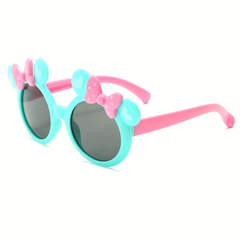 Kids Cartoon Bow Sunglasses UV Resistant