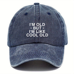 Funny Letter Print Distressed Baseball Cap