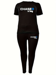Top & Leggings Casual Outfit Set