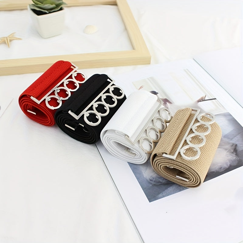 Wide Belt Casual Elastic Waistband Dress Girdle For Women