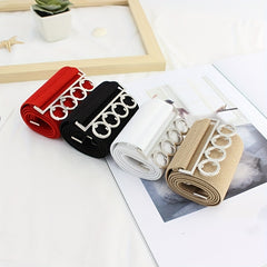 Wide Belt Casual Elastic Waistband Dress Girdle For Women