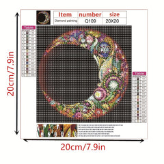 20X20cm 5D Diamond Painting DIY Art Kit for Kids & Adults - Full Drill