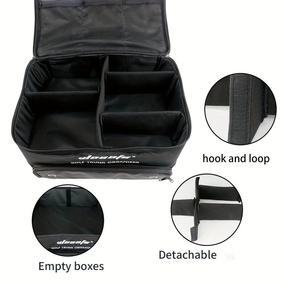 Waterproof Golf Storage Bag with Shoe Compartment - Large Capacity