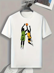 Basketball Player Graphic T-shirt for Men