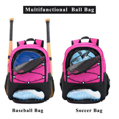 Soccer Ball Bag Cleat Shoes Ball Compartment Backpack