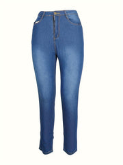 Women's Plus Button Fly Skinny Jeans