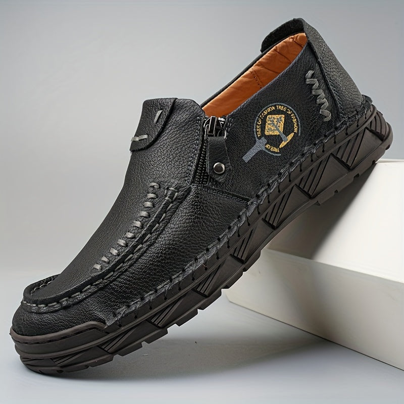 Men's Breathable Hiking Shoes Zipper Closure Non Slip Sole